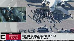 Texas Rangers arrive back home after historic World Series win
