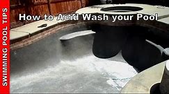 Acid Wash, How to Acid Wash Your Pool