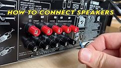 Yamaha AV Receiver: How to Connect Speakers