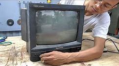 Restoration Old Broken TV // Restore Repair Panasonic TV 1988 - Part 1