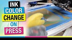 How to Do an Ink Color Change on Press - Screen Printing Tutorial