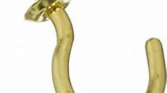 National Hardware N119-685 V2021 Cup Hooks - Solid Brass in Solid Brass, 4 pack
