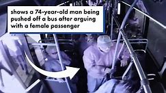 Elderly man dead after being pushed off bus