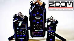 Zoom Essential 32 Bit Float Handy Recorders Family Overview