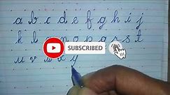 Simple Vine Letters | English small letter | small alphabets #calligraphy