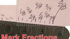 How To Measure With A Ruler - Inches and figure fractions