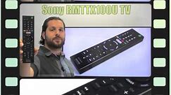 SONY RMTTX100U TV Remote Control - www.ReplacementRemotes.com