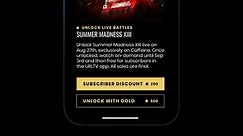We’ve made it easier than ever to subscribe to URLTV on Caffeine and get exclusive subscriber benefits in the Caffeine app as well as access to the URLTV app. Subscriptions are now fully built into the Caffeine iPhone & Android apps, and subscribers to URLTV get exclusive subscriber benefits including discounts on Unlock events, like 50% off the upcoming Summer Madness 13 on August 27th. In addition to giving you exclusive live access to the best URLTV events in Caffeine, subscribing to URLTV in