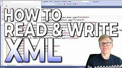 XmlReader and XmlWriter – the easy way to write XML data in C#