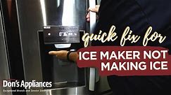 LG Ice Maker Not Making Ice? Try This Quick Fix
