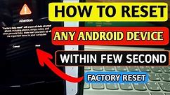 How to Hard Reset Android Phone | Factory Reset Tutorial