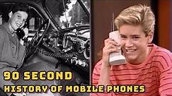 90 sec History of the Cell Phone!