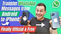 (NEW) How to Transfer WhatsApp Chat from Android to iPhone (Official Free) 2022