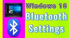 How to turn on Bluetooth Settings for Windows 10 with more options