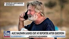 Alec Baldwin lashes out at reporter after questions on shooting