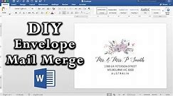 How to: Easy Envelope Mail Merge in MS Word | DIY Invitations