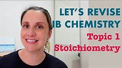 IB Chemistry Stoichiometry Revision Workshop HL/SL (Topic 1/11)
