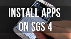 Samsung Galaxy S4: how to install apps from Google Play or Samsung Apps