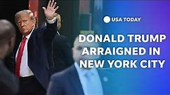 Watch: Former President Donald Trump to be arraigned in New York City | USA TODAY