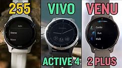 Which should you buy? – Forerunner™ 255, vivoactive® 4 or venu® 2 Plus