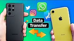 Transfer Apps & App Data From Android to iPhone or iPhone to Android