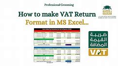 How to make value added tax format in MS Excel