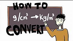 How to Convert g/cm3 to kg/m3 (And NEVER BE WRONG AGAIN)