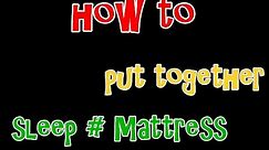 Sleep Number bed Mattress Assembly : How To video
