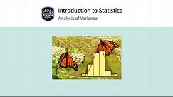 Introduction to Statistics: Analysis of Variance