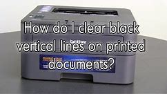 How do I clear black lines on printed documents | Brother HLL2360DW