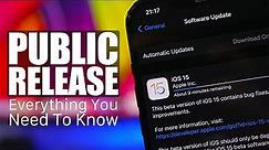 iOS 15 Public Release - Everything You Need To Know !