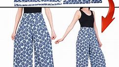 You don't need to be a tailor to sew pants in 15 minutes without a pattern easily!