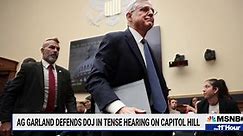 United States Attorney General Merrick Garland testifies on Capitol Hill