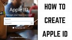 How to Create Apple ID