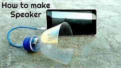 How to Make a Speaker at Home - Using Plastic Bottle