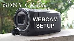 Handycam Sony CX405 as a Webcam , Super Clean Video for live Streaming 2020