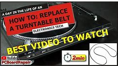 How to Change a Technics Turntable Belt in Two Minutes or Less