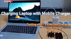 ⚡🔋 How to Charge Laptop with Mobile Charger | How to charge Laptop without charger 🔋⚡