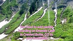 The prettiest alpine lake that you can drive to. 🥰🥹 #colorado #crestedbutte #coloradohiddengem #emeraldlake #paddleboarding #coloradolife #coloradoadventures #summer #moutains #outdoorsy #outdoorsyinfluencer #thingstodoincolorado #coloradocheck