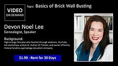 Basics of Brick Wall Busting