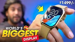The World's *BIGGEST DISPLAY* Calling Smartwatch Under ₹2000 ⚡️ Fire-Boltt HUNTER Smartwatch Review!