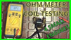 Ignition Coil Testing with ohm meter for small engines - Briggs-Tecumseh - How To ~ UPDATED