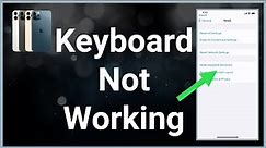 iPhone Keyboard Not Working (Fix!)