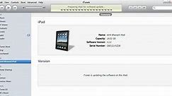 How to Update iPad Firmware Version - iTunes Procedure