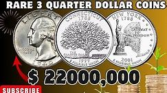 Top 3 Rare US Quarter Dollar Coin Value!