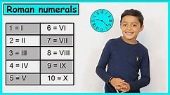 Roman numerals | Roman numerals 1 to 20 | How to read Roman numerals | Maths with Nile