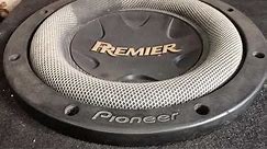 Pioneer Premier TS-W3004SPL subwoofer bass excursions