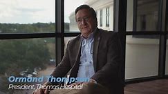 Ormand Thompson, President of Thomas Hospital, discusses the local tie between healthcare and economic development
