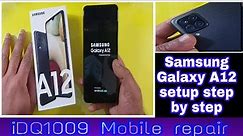 how to setup for beginners step by step Samsung Galaxy A12 idq1009.official