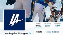 The Chargers have a new logo now that they're moving to Los Angeles